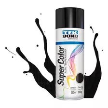  Tinta Spray Tek Bond Super Color Uso Geral Preto Fosco 350m