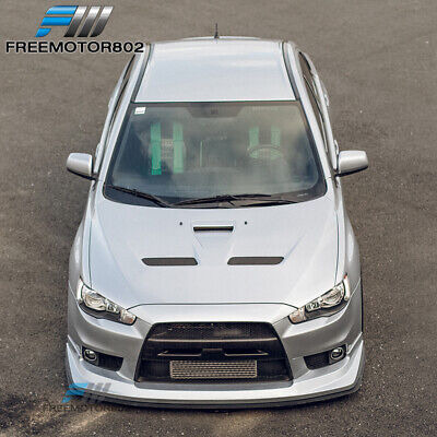 Fit 08-15 Mitsubishi Lancer Evo 10 X Pu Front Bumper Lip Zzg Foto 9