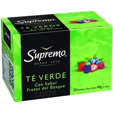 Te Supremo Verde Con Frutos Del Bosque 20 Bolsitas