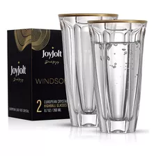 Windsor Gold Rim Highball Vasos Juego De 2 Vasos De Bar...