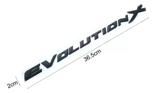 Emblema Evolution X Mitsubishi Foto 2