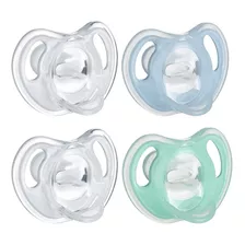 Chupete De Silicona Ligero Tommee Tippee, 0-6m, Sin Bpa, 4ud