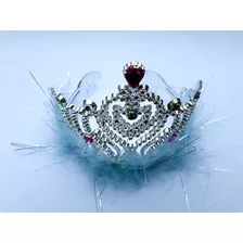 Coroa De Princesa Com Marabu -12 Un - Azul-claro