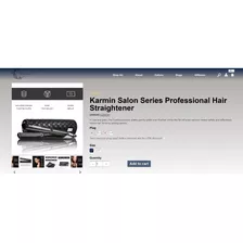 Planchita De Pelo Karmin Salon Series Professional 