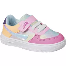 Tenis Infantil Leve Colors Meninos Meninas 23/32 Ajustável