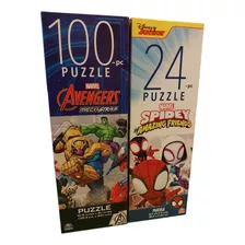 Set 2 Rompecabezas Marvel (100 Y 24 Piezas)