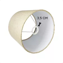 Cúpula Para Abajur 25x25x20 Om Luz Cor Juta