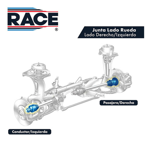 Espiga Lado Rueda Ford Escape 2.5l 26x27 2013-2019 Race Foto 2