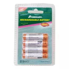 Pilas Singway Pack X4 Aaa Recargable 1600mah 1.2 V 