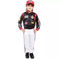 Disfraz Talla 2t Para Niño De Piloto De Carreras Halloween