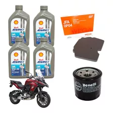 Kit Service Benelli Trk502-aceite Shell Sintetico+filtros