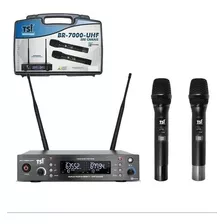 Microfone Tsi Duplo S/fio Br7000 Digital 300 Canais Promoção