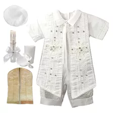 Ropon Bautizo Niño + Kit Vela Traje Bautizo Niño Felipe