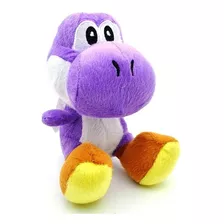 Pelúcia Geek Yoshi Roxo P Turma Do Mario Bros Infantil