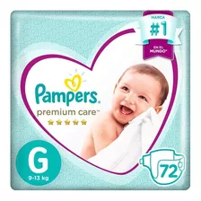Pañales Pampers Premium Care Megapack Talla G 72 Unidades