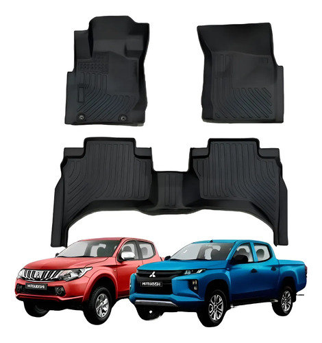 Cubre Pisos Calce Perfecto Mitsubishi L200 - 3 Piezas
