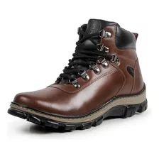 Bota Masculino Couro Legitimo Adventure Oferta Conforto 