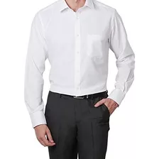 Camisa Administrativa Caballero Blanca Popelina Algodón 