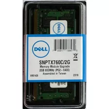 2gb Sodimm Notebbok Ddr2 800mhz Snptx760c/2g Original Dell