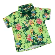 Camisa Safari Selva Infantil Temática