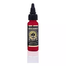 Tinta Vermelho Iron Works 15 Ml Legalizada - Promoção Tattoo