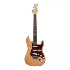 Guitarra Elétrica Sx Ash Series Sst/ash De Freixo Natural Brilhante Com Diapasão De Madeira De Engenheira