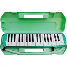 Melodica Adams 37 Teclas Verde Pianica Con Estuche Rigido