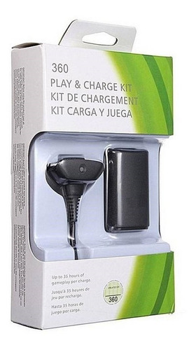 Kit Fonte E Carregador P/ Controle Xbox 360 Cabo Usb