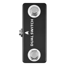 Pedal Moskyaudio Dual Switch Dual Footswitch Cor Preto