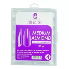 Tips Soft Gel 120 Pcs Médium Almond