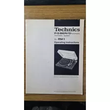 Manual Tocadiscos Technics Japan 