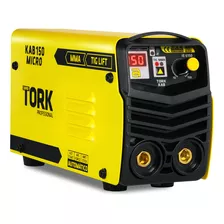 Máquina De Solda Inverter Super Tork Profissional Kab 150 Micro Amarela E Preta 50hz/60hz 220v