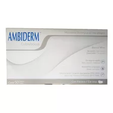 Cubre Bocas 3 Pliegos Ambiderm Blanco Caja C/50