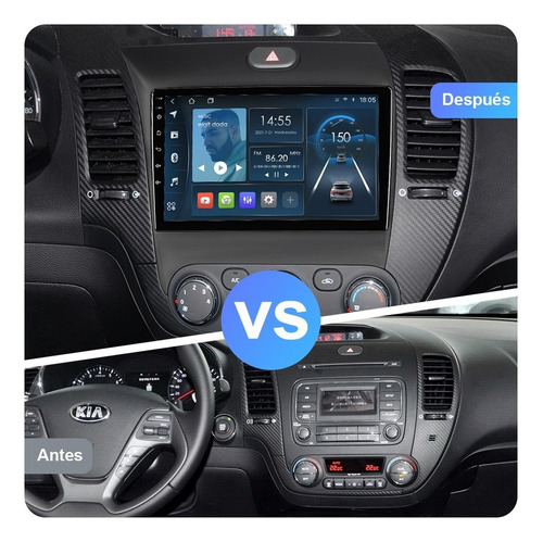 Carplay Estreo 2+32gb Para Kia K3 Cerato Forte 2013-2017 Foto 3