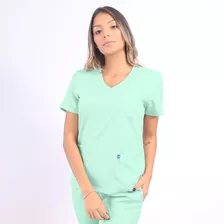 Camisa Hospitalar Scrub Pijama Cirúrgico Feminino - Verde 