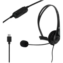 Fone Headset Home Office Telemarketing Pc Not Usb Tipo C