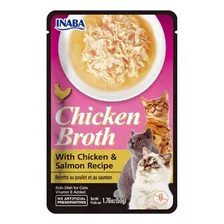 Inaba Churu Ckicken Broth Pollo Con Salmon Pouch 50g