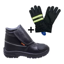 Bota Para Motos + Guantes De Regalo Delivery / Seguridad