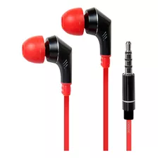 Isound Audifono In Ear Em-100 C/mic Negro/rojo