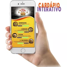 Cardápio Digital Interativo Para Envio Whatsapp + Qr Code