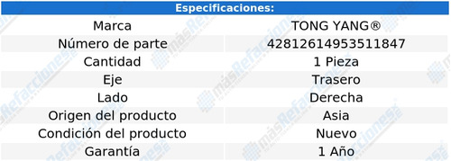 Lodera Trasera Toyota Tacoma 2005 2006 2007 2008 Derecha Foto 2