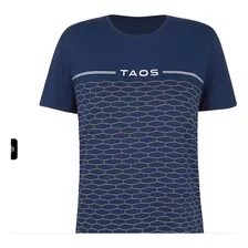 Camiseta Taos Volkswagen Masculina E Femenina Azul Escuro