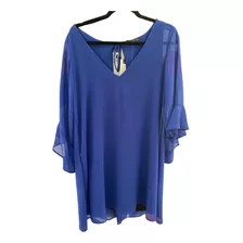 Vestido De Fiesta Eva Miller Talle Xl Azul 