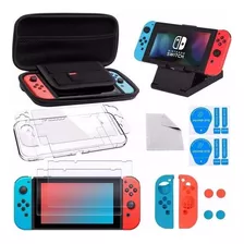 Kits Accesorios Con Estuche Para Nintendo Switch 16 En 1