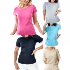 Kit4 Blusa T-shirt Feminino Estampado Atacado Revenda Verao