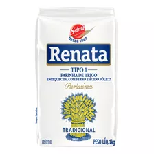 Farinha De Trigo Tipo 1 Tradicional Renata Pacote 1kg