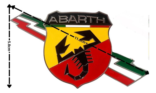 1 Emblema Abarth  Foto 2