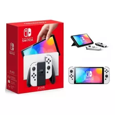 Nintendo Switch Oled 64gb Cor Branco Bateria Estendida