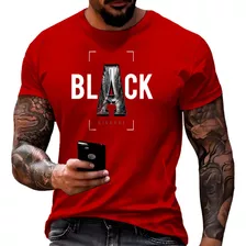 Camiseta Metrópole Black Masculina T-shirt 100% Algodão
