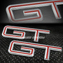 For Mustang/escort Gt 2x Metal Bumper Trunk Grill Emblem Ddq